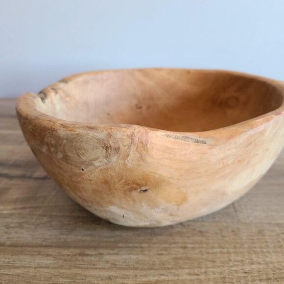 Hand carved wooden ladle. Natural wood. 15 1/4''long. Rustic decor. Farm house. - Picture 2 of 12